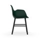 Sedia Form Armchair Gambe in Rovere verniciato nero Normann Copenhagen
