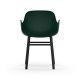 Sedia Form Armchair Gambe in Rovere verniciato nero Normann Copenhagen