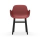 Sedia Form Armchair Gambe in Rovere verniciato nero Normann Copenhagen