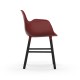 Sedia Form Armchair Gambe in Rovere verniciato nero Normann Copenhagen