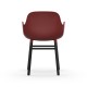 Sedia Form Armchair Gambe in Rovere verniciato nero Normann Copenhagen