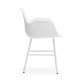 Sedia con Braccioli Form Armchair Bianca - Metallo Normann Copenhagen