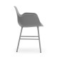 Sedia con Braccioli Form Armchair Grigia - Metallo Normann Copenhagen