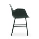 Sedia con Braccioli Form Armchair Verde - Metallo Normann Copenhagen