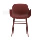 Sedia con Braccioli Form Armchair Rossa - Metallo Normann Copenhagen