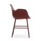 Sedia con Braccioli Form Armchair Rossa - Metallo Normann Copenhagen