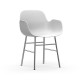 Sedia con Braccioli Form Armchair Metallo Cromato Normann Copenhagen