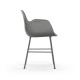 Sedia con Braccioli Form Armchair Metallo Cromato Normann Copenhagen