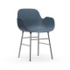 Sedia con Braccioli Form Armchair Metallo Cromato Normann Copenhagen