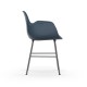 Sedia con Braccioli Form Armchair Metallo Cromato Normann Copenhagen