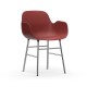 Sedia con Braccioli Form Armchair Metallo Cromato Normann Copenhagen
