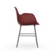 Sedia con Braccioli Form Armchair Metallo Cromato Normann Copenhagen