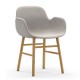 Sedia con Braccioli Form Armchair Rivestita Normann Copenhagen