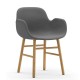 Sedia con Braccioli Form Armchair Rivestita Normann Copenhagen