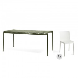 Palissade Table Set 170 cm + 4 PZ Elementaire Chair