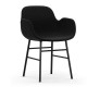 Sedia con Braccioli Form Armchair Rivestita Normann Copenhagen