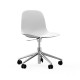 Sedia Girevole Form Chair Swivel Alluminio Normann Copenhagen
