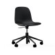 Sedia Girevole Form Chair Swivel Alluminio Nero Normann Copenhagen