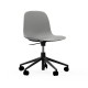 Sedia Girevole Form Chair Swivel Alluminio Nero Normann Copenhagen