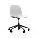 Sedia Girevole Form Chair Swivel Alluminio Nero Normann Copenhagen