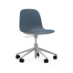 Sedia Girevole Form Chair Swivel Alluminio Bianco Normann Copenhagen