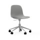 Sedia Girevole Form Chair Swivel Alluminio Bianco Normann Copenhagen