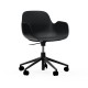 Sedia Girevole Form Armchair Swivel Alluminio Nero Normann Copenhagen