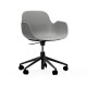 Sedia Girevole Form Armchair Swivel Alluminio Nero Normann Copenhagen
