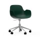 Sedia Girevole Form Armchair Swivel Alluminio Bianco Normann Copenhagen