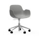 Sedia Girevole Form Armchair Swivel Alluminio Bianco Normann Copenhagen