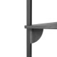 Sector Shelf Black Brass Brackets ferm LIVING