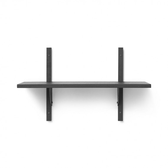 Sector Shelf Black Brass Brackets ferm LIVING
