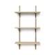 Sector Shelf Triple Black Brass Brackets ferm LIVING