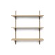 Sector Shelf Triple Black Brass Brackets ferm LIVING