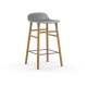 Sgabello Grigio Form Barstool Rovere 65 cm Normann Copenhagen