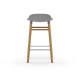 Sgabello Grigio Form Barstool Rovere 65 cm Normann Copenhagen