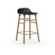 Sgabello Nero Form Barstool Rovere 65 cm Normann Copenhagen