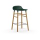Sgabello Verde Form Barstool Rovere 65 cm Normann Copenhagen