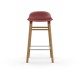Sgabello Rosso Form Barstool Rovere 65 cm Normann Copenhagen