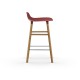 Sgabello Rosso Form Barstool Rovere 65 cm Normann Copenhagen