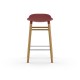 Sgabello Rosso Form Barstool Rovere 65 cm Normann Copenhagen