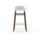 Sgabello Bianco Form Barstool Noce 65 cm Normann Copenhagen