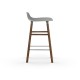 Sgabello Grigio Form Barstool Noce 65 cm Normann Copenhagen
