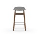 Sgabello Grigio Form Barstool Noce 65 cm Normann Copenhagen