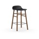 Sgabello Nero Form Barstool Noce 65 cm Normann Copenhagen
