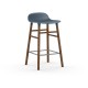 Sgabello Blu Form Barstool Noce 65 cm Normann Copenhagen