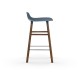 Sgabello Blu Form Barstool Noce 65 cm Normann Copenhagen