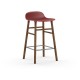 Sgabello Rosso Form Barstool Noce 65 cm Normann Copenhagen