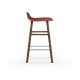 Sgabello Rosso Form Barstool Noce 65 cm Normann Copenhagen