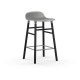 Sgabello Form Barstool Struttura Gambe Nero 65 cm Normann Copenhagen